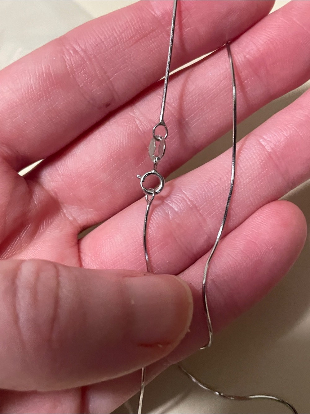 Sterling silver 18 chain necklace 925 - Picture 3 of 16